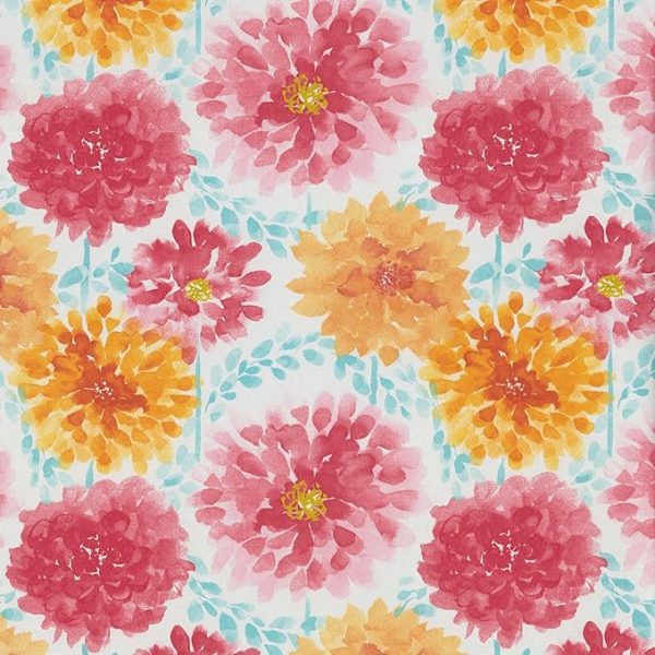Pillow Perfect Bright Floral Throw Pillow, Lumbar - 11.5" x 18.5", Pink Gardenia Bloom 2 Count - Image 3