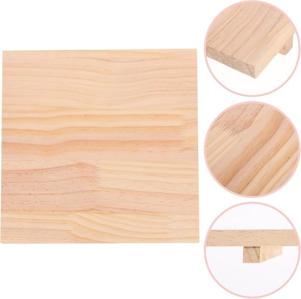 ARTIBETTER Clay Board Wooden Mat Mud Board Clay Sculpture Ceramic Pottery Craft Tool for Shaping Sculpting Modelling 24X24cm - Image 4