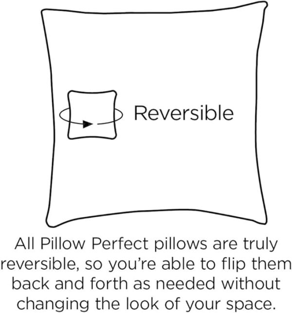 Pillow Perfect Paisley Indoor/Outdoor Accent Throw Pillow, Plush Fill, Weather, and Fade Resistant, Large Throw - 18.5" x 18.5", Yellow/Ivory Addie, 2 Count - Image 4